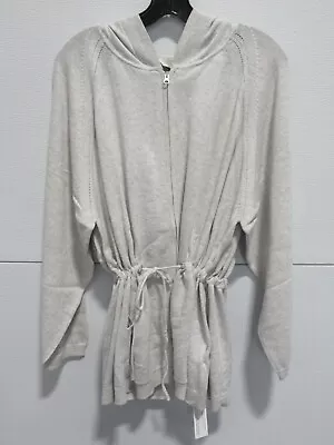Buy WRAP Women's Zip-up Hoodie Cotton ICE GREY US Size 18  *NWT* • 117.67£