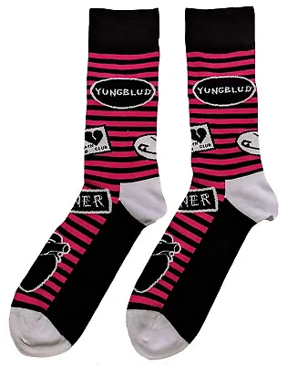 Buy Yungblud Symbols Multicoloured Socks One Size UK 7-11 NEW OFFICIAL • 8.69£