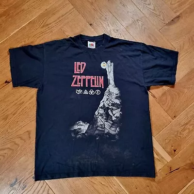 Buy Vintage 2001 Led Zeppelin Stairway To Heaven Band T Shirt Size L Rock Music • 24.99£