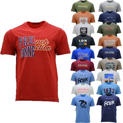 Buy French Connection Mens T Shirts Crew Neck Short Sleeve Summer Beach FCUK S-2XL • 8.49£