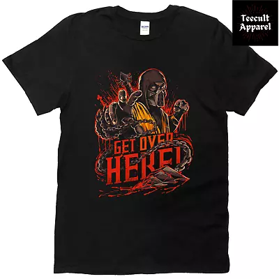 Buy Mortal Kombat  Get Over Here  Scorpion Retro Gamer Tee Unisex T-Shirt S-3XL 🎃 • 22.57£