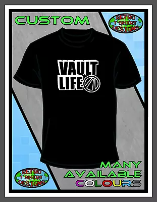 Buy Borderlands Vault Life XBOX ONE PS4 Shirt H Black 1 2 3 Retro Top T-shirt Custom • 14.99£