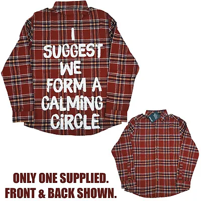 Buy Hocus Pocus X Cakeworthy Mary Back Print Flannel Plaid Shirt Form Calming Circle • 49.99£