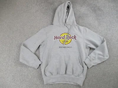 Buy Hard Rock Cafe Hoodie Mens Small Grey Hooded Long Sleeve Pullover Sweatshirt • 14.29£