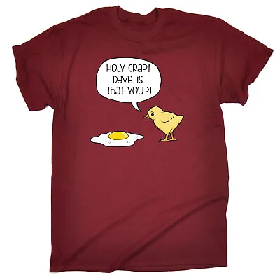 Buy Holy Crap Dave Chicken Egg - Mens Funny Novelty Top Gift T Shirt T-Shirt Tshirts • 12.95£