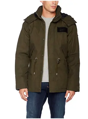 Buy Brandit Men's Nile Coated Parka Jacket Coat Green Size L Large RRP £150 • 44.99£
