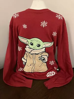 Buy Medium 41” Baby Yoda The Mandalorian Christmas Xmas Jumper Sweater Star Wars • 29.99£