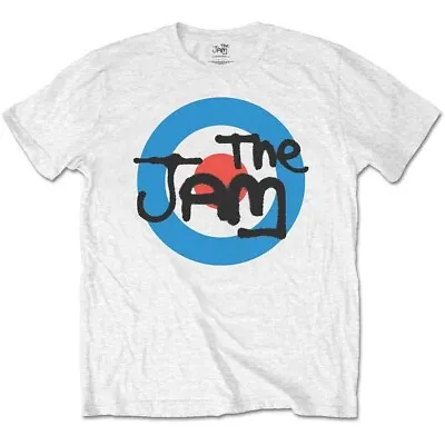 Buy Official The Jam Spray Target Logo Mens White T Shirt The Jam Classic Tee • 12.95£