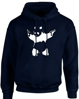 Buy Banksy Panda Guns Unisex Hoodie 10 Colours (S-5XL) By Swagwear • 20.68£
