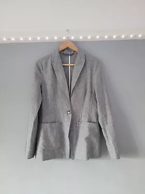 Buy JIGSAW Ladies Linen Cotton  Blazer Style Jacket Size 8 Lighweight  • 18£