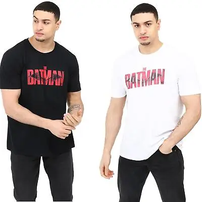 Buy The Batman Mens T-shirt Movie Black White S - XXL DC Comics Official • 13.99£