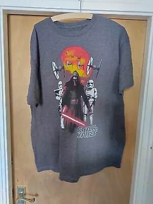 Buy Lucasfilm Disney Star Wars Kylo Ren XL Grey T-Shirt • 2.99£
