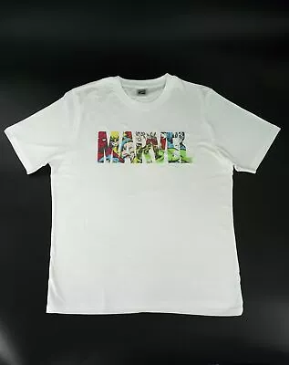 Buy Marvel Comics Men's White T-Shirt Size  • 9.99£