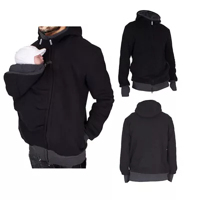 Buy New Mens Kangaroo Jacket For Dad And Baby Carrier Hoodie Pullover • 26.99£