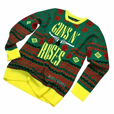 Buy NEW! 2016 Guns N Roses GNR Big Guns Ugly Christmas Sweater - Size Medium • 20.11£