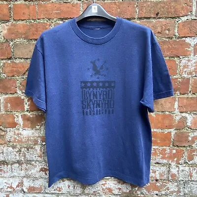 Buy Lynyrd Skynyrd T Shirt Men’s Large Blue Marl Eagle Graphic Print Southern Rock • 14.99£