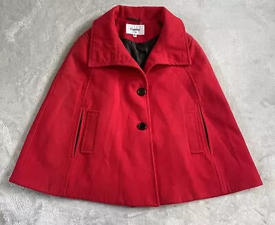 Buy Expose London Cape Jacket Coat Red Retro Made In England Size Small • 29.99£