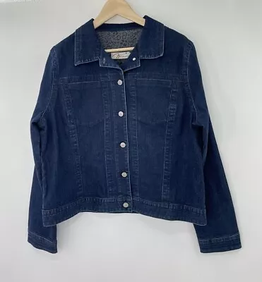 Buy Miraclebody Women’s Denim Jacket Navy Blue Size XL • 56.56£