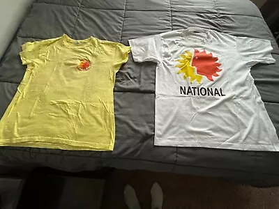 Buy 2 National Airlines Sun King Original T-shirts For The 1970's Not Later Repro's • 22.68£