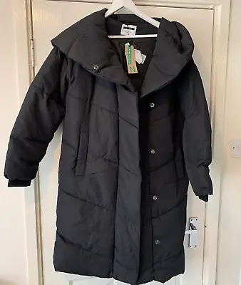 Buy Noisy May NM Tally Long Jacket Winter Coat, Size S, Black, RRP £68 • 36.99£