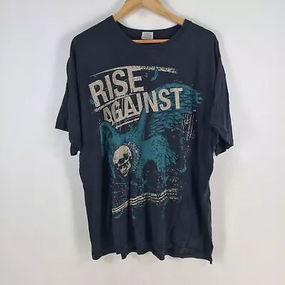 Buy Rise Against 2009 Vintage Fall Tour Black Mens Size XL Short Sleeve 079780 • 31.57£