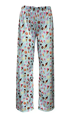 Buy Women's Cute Funky Cupcakes Donuts Ice Cream Pattern Pyjama Pant Nightwear • 18.99£