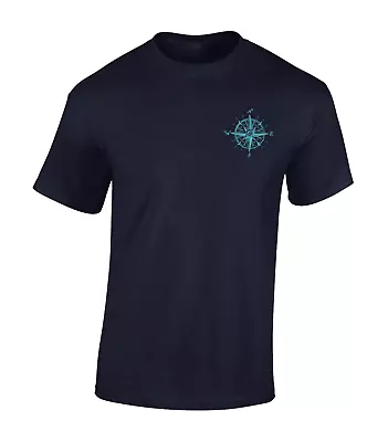 Buy Nautical Compass Lb Mens T Shirt Funny Naval Sea Design Viking Norse Thor • 7.99£