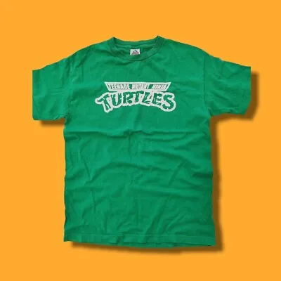 Buy Vintage 1990s Green Printed TMNT Teenage Mutant Ninja Turtles Tshirt • 20£