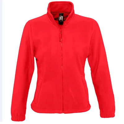 Buy SOLS Ladies North Fleece Jacket Full Zip Winter Warm Outdoor Zip Pockets 54500 • 19.99£