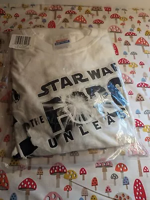Buy Star Wars The Force Unleashed Video Game XL Promo White Short Sleeve T-Shirt New • 56.70£