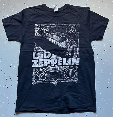 Buy Led Zeppelin I Black T Shirt Original Men’s Size Medium USED Pre-loved • 7.99£