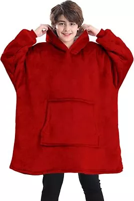 Buy Hoodie Blanket Oversized Big Hooded Ultra Plush Sherpa Giant Sweatshirt Blanket • 6.99£