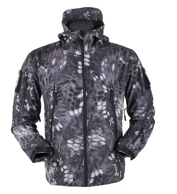 Buy Mens Tactical Coat Combat Waterproof Jacket Winter Warm Hooded Outdoor Jacket • 23.99£