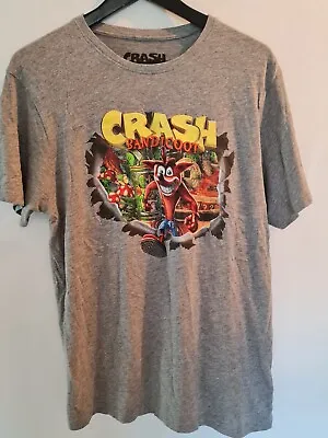 Buy Crash Bandicoot Video Game T-shirt Men Size M Grey  • 14.99£