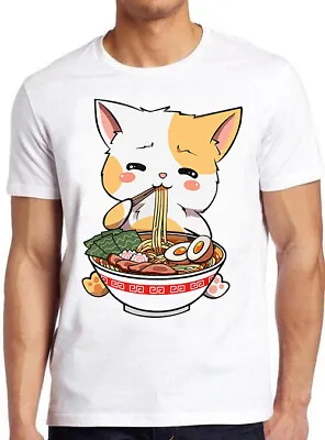 Buy Ramen Cat Anime Kawaii Neko Cute Japanese Noodle Vintage Cool Gift T Shirt M447 • 6.35£