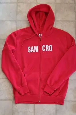 Buy Sons Of Anarchy Hoodie Womens XL Red Hooded Sweatshirt Samcro Logo • 13.23£