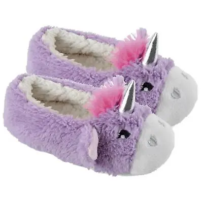 Buy Ladies Novelty Unicorn Plush Lined Lilac Ballet Ballerina Mule Slipper Non-Slip  • 6.99£