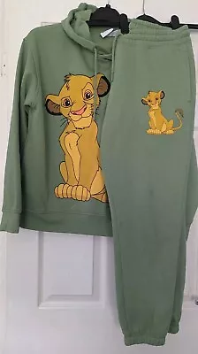 Buy Ladies Disney Gorgeous Sage Green Simba Lion King Jersey Jogger Set 10/12 ❤️ • 8.99£