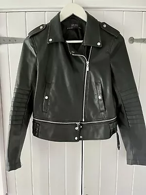 Buy Zara Faux Leather Bike Jacket (S) • 7£