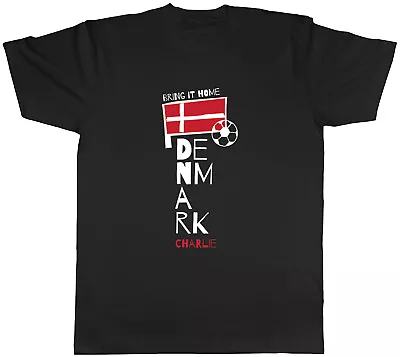 Buy Personalised Denmark Football Men T-Shirt Bring It Home Soccer Fan Supporter Tee • 8.99£