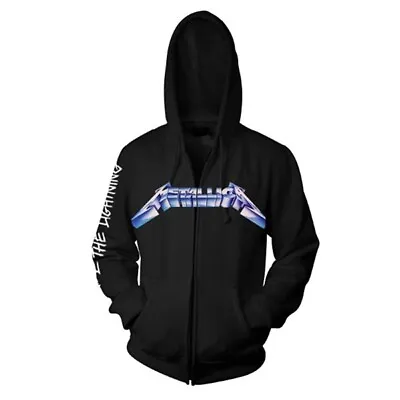 Buy Metallica 'Ride The Lightning' Zip Hoodie - NEW Hooded Sweatshirt Hoody • 47.99£