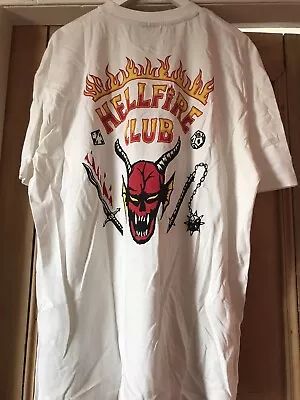 Buy Stranger Things Hell Fire Club T Shirt Size Xl Bnwt • 2.99£