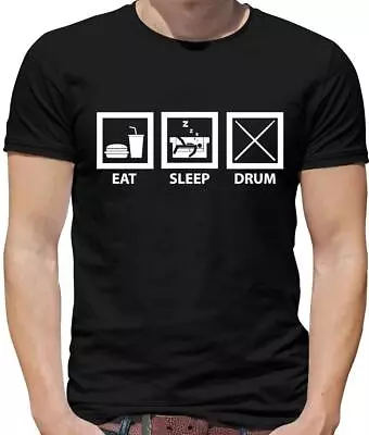Buy Eat Sleep Drum (Drummer) Mens T-Shirt - Drumming - Band - Music - Rock - Jazz • 13.95£