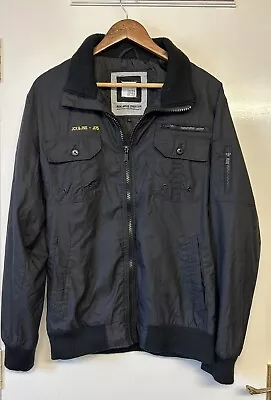Buy JACK & JONES Men’s Black Bomber Style Light-Mid Weight Jacket UK Size Large • 11.99£