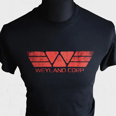 Buy Weyland T Shirt Alien Aliens Yutani Ripley Sci Fi Horror Nostromo Black Red • 13.99£
