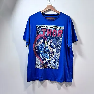 Buy Marvel Comics Thor Graphic Comic Book T-Shirt Size Large Blue • 6.99£