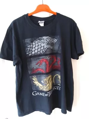 Buy Game Of Thrones Official HBO T Shirt Mens, Large, Black, Gildan • 8.99£