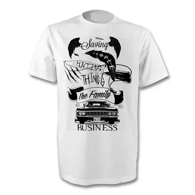 Buy Saving People Hunting Things Supernatural Sam Dean T-shirt Size's S-xl New • 11.75£