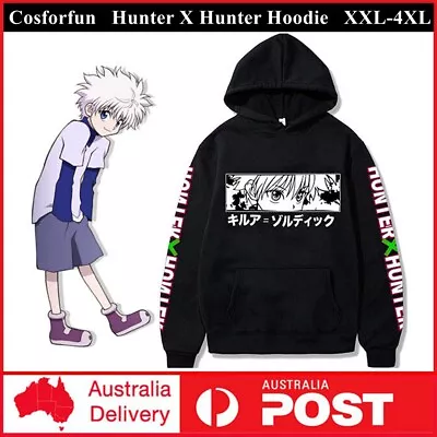 Buy Anime Hunter X Hunter Hoodie Killua Zoldyck Cosplay Pullover Hooded Sweatshirts • 17.07£