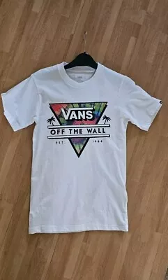 Buy Vans White T-Shirt Man’s - Size XS - BNWT • 9.50£